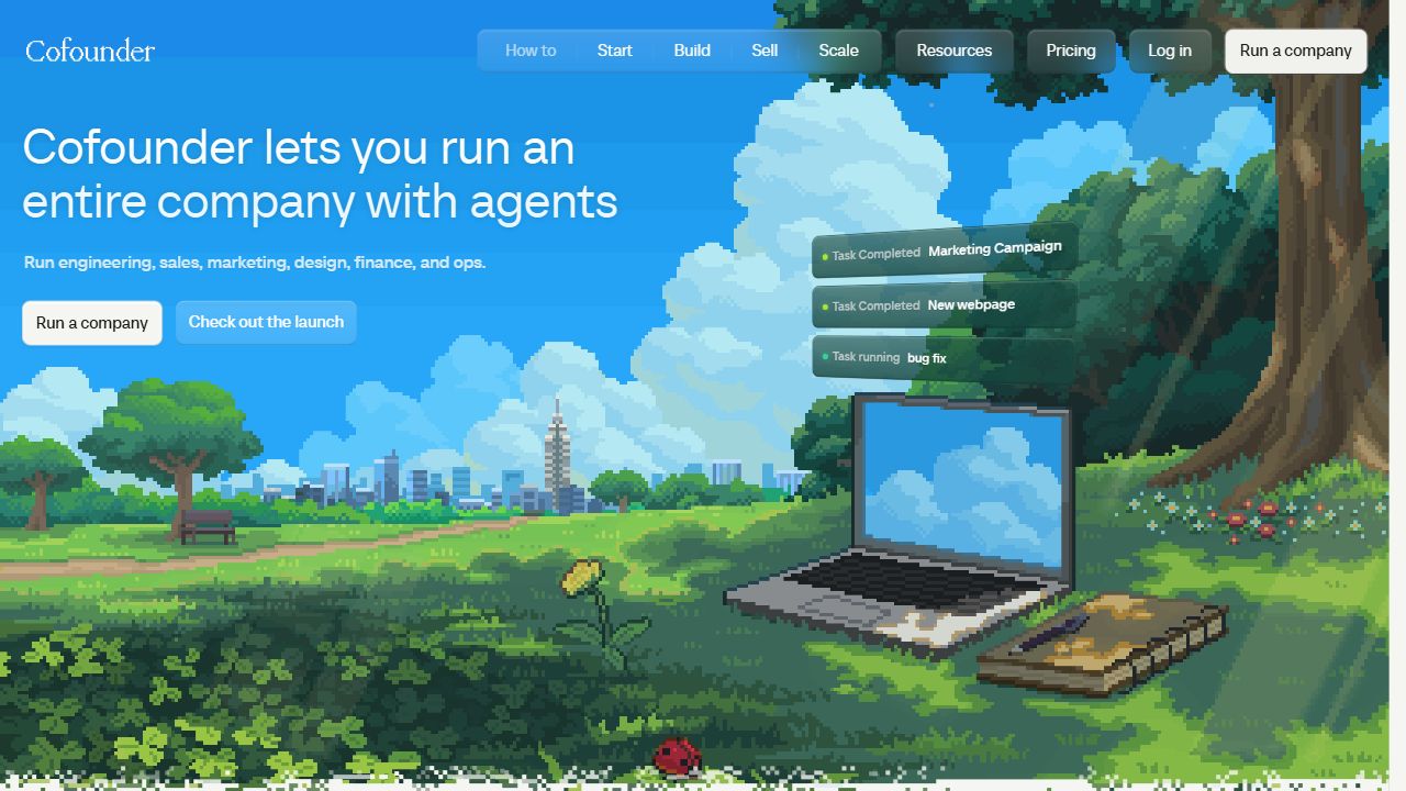 Cofounder website screenshot