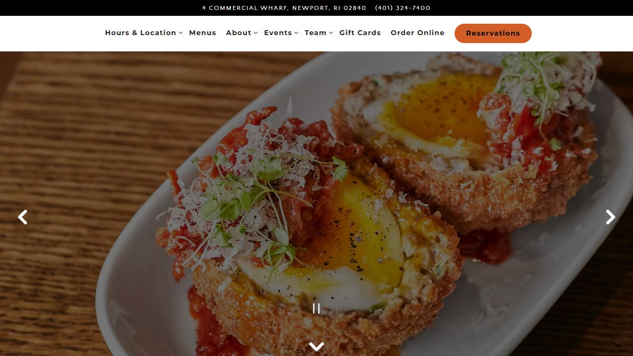 Giusto Newport website screenshot